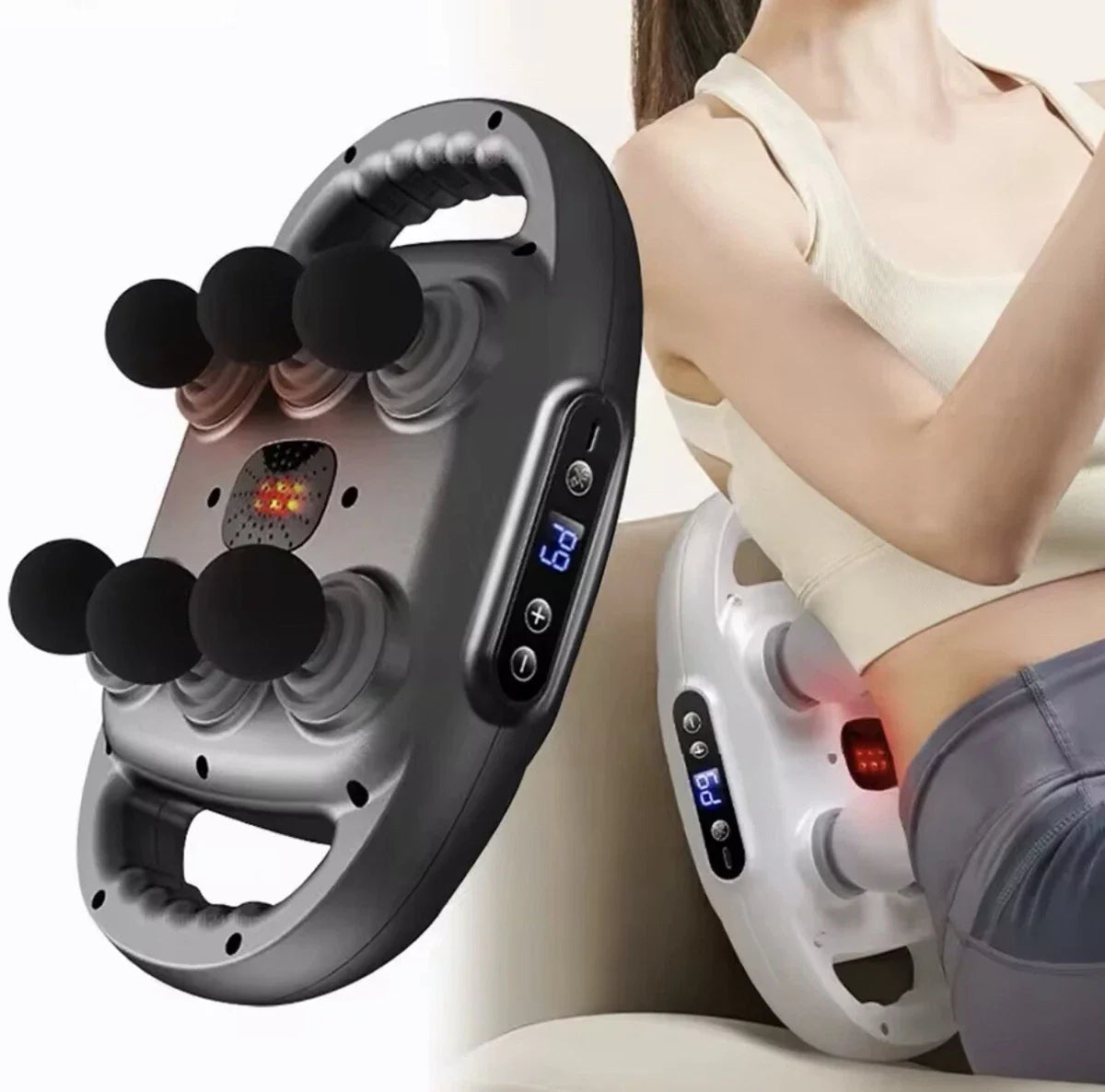 6-Head Fascia Muscle Massager Gun –  مسدس تدليك العضلات والأنسجة الضامة بستة رؤوس –